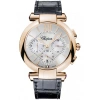 CHOPARD CHOPARD IMPERIALE CHRONOGRAPH MOTHER OF PEARL DIAL BROWN LEATHER MEN'S WATCH 384211-5001