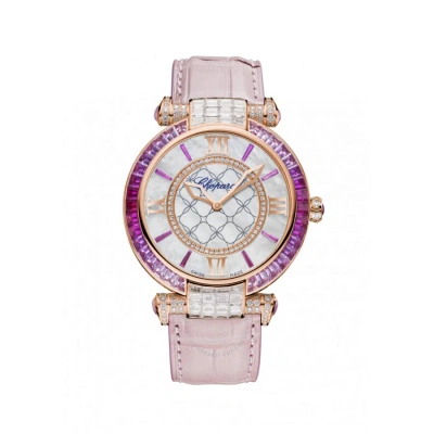 Chopard Imperiale Mother-of-pearl With Diamonds Dial Ladies Watch 384239-5010 In Gold / Gold Tone / Mother Of Pearl / Pink / Rose / Rose Gold / Rose Gold Tone / Skeleton