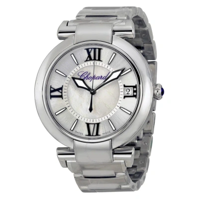 Chopard Imperiale Silver Mother Of Pearl Dial Stainless Steel Men's Watch 388531-3011 In Metallic