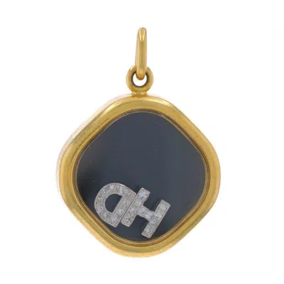 Pre-owned Chopard Initial Letter Diamond Pendant - Yellow Gold 18k Floating Dh Hd Monogram