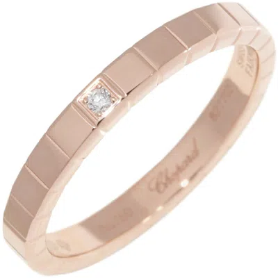 Chopard K18pg Diamond Ice Cube Ring In Silver