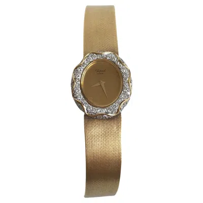 Pre-owned Chopard Kutchinsky Women's Bracelet Watch In 18 Karat Gold Diamonds In Multi
