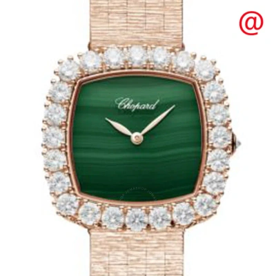 Chopard L Heure Du Diamant Automatic Diamond Green Dial Ladies Watch 10a386 5111 In Gold