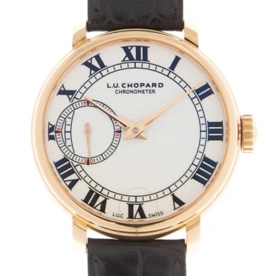 Chopard L.u.c 1963 White Porcelain Dial 18k Rose Gold Automatic Men's Watch