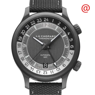 Chopard Men's L. U.c Gmt One Black Titanium Watch In Black / Grey / White