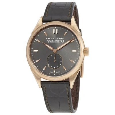 Chopard L.u.c Qualite Fleurier Automatic Chronometer Watch 161896-5003 In Brown