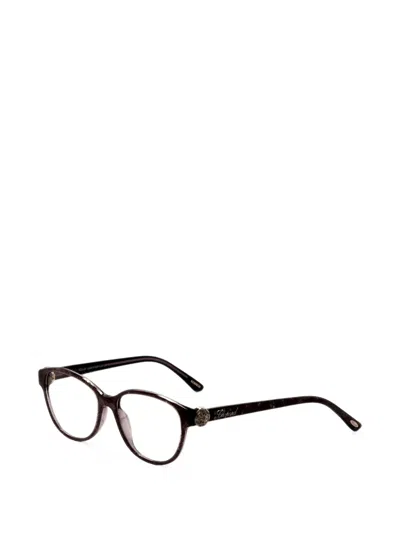 Chopard Lace Geometric-frame Glasses In Multi
