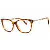 Chopard Ladies Brown Rectangular Eyeglass Frames Vch352s In Brown