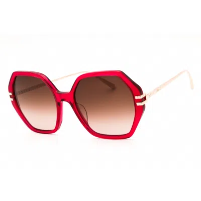 Chopard Ladies Red Oversized Sunglasses Sch370m In ["red"]