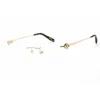 Chopard Ladies Rose Gold Tone Rectangular Eyeglass Frames Vchf87s