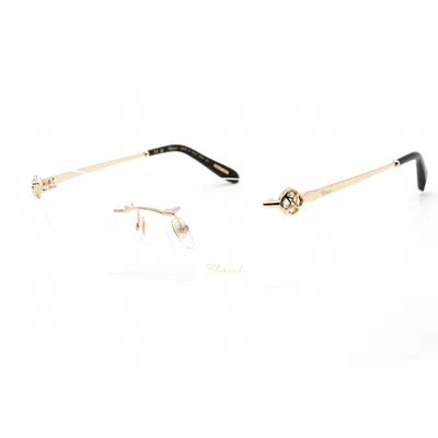 Chopard Ladies Rose Gold Tone Rectangular Eyeglass Frames Vchf87s