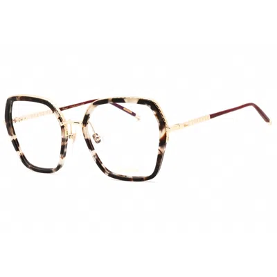 Chopard Ladies Rose Gold Tone Rectangular Eyeglass Frames Vchg28m