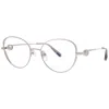 Chopard Ladies Silver Tone Rectangular Eyeglass Frames Vchf16s
