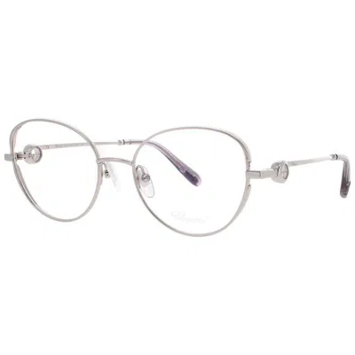 Chopard Ladies Silver Tone Rectangular Eyeglass Frames Vchf16s