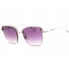 Chopard Ladies Silver Tone Rectangular Sunglasses Schd45s In ["silver Tone"]
