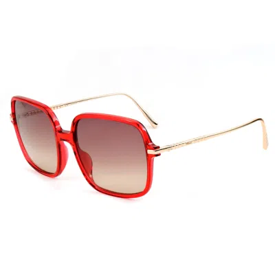 Chopard Ladies' Sunglasses  Sch3005803gb  58 Mm Gbby2 In Red