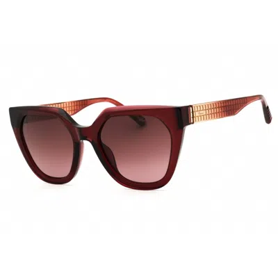 Chopard Ladies Transparent Cat Eye Sunglasses Sch377m In ["white"]