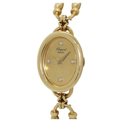 Pre-owned Chopard Ladies Wristwatch 18k Yellow Gold With Diamonds Ref. 5031-1