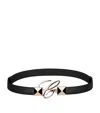 Chopard Leather C Signature Belt In Black