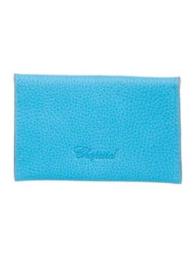 Pre-owned Chopard Leather Card Holder In Blue