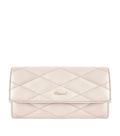 Chopard Leather Classic Continental Wallet In White