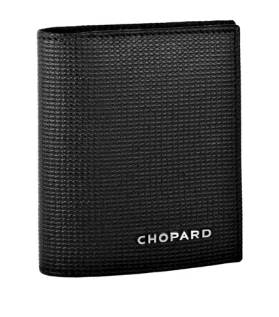 Chopard Leather Classic Folded Card Holder In Black