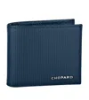 Chopard Leather Classic Mini Wallet In Blue