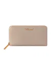 Chopard Leather Classic Zip-around Wallet In Grey