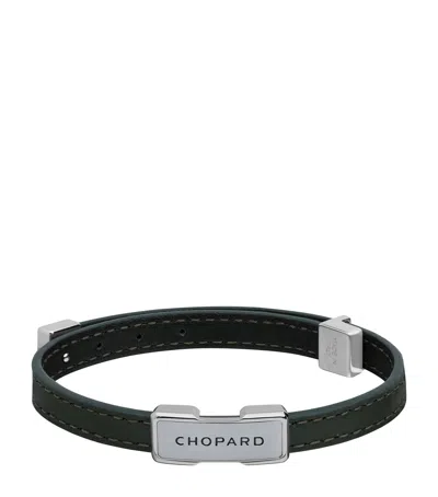 Chopard Leather Heritage Bracelet In Green
