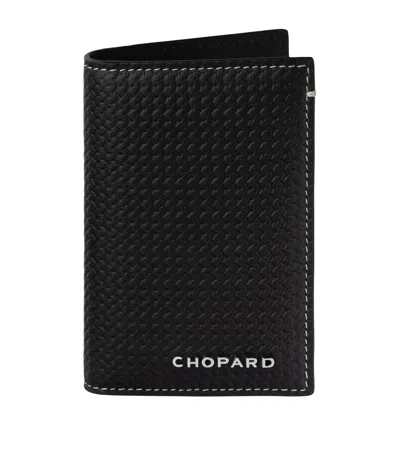 Chopard Leather Racing Card Holder In Black
