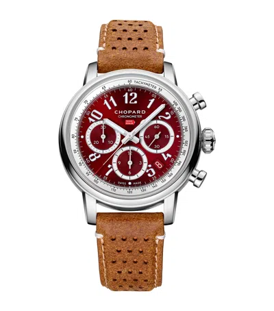 Chopard Lucent Steel Mille Miglia Chronograph Watch In Metallic