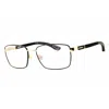 Chopard Men's Rose Gold Tone Rectangular Eyeglass Frames Vchg88v