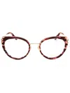 Chopard Ladies Red Cat Eye Eyeglass Frames Vch367v In Burgundy