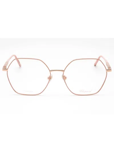 Chopard Metal Round Women's Eyeglasses - Vchg27m In Gold