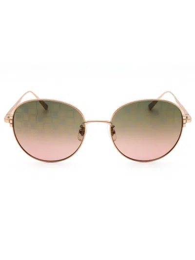 Chopard Metal Round Women's Sunglasses In Gold