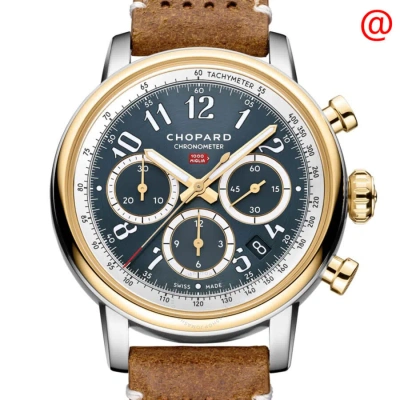 Chopard Mille Miglia Chronograph Automatic Blue Dial Men's Watch 168619-4001 In Brown