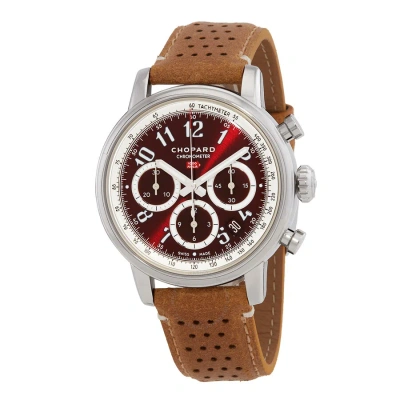 Chopard Mille Miglia Chronograph Automatic Red Dial Men's Watch 168619-3003 In Black