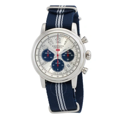 Chopard Mille Miglia Chronograph Automatic Silver Dial Men's Watch 168589-3004 In Blue