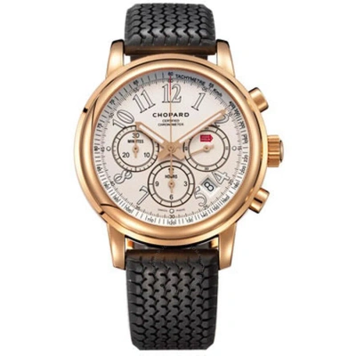 Chopard Mille Miglia Chronograph White Dial 18k Rose Gold Men's Watch 161274-5002 In Black / Gold / Rose / Skeleton / White