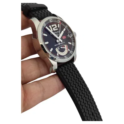 Pre-owned Chopard Mille Miglia Gran Turismo Xl Power Reserve 8997 Black Tire Strap Watch