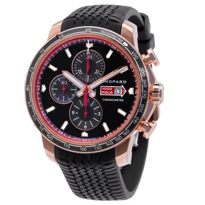 Chopard Mille Miglia Gts 18kt Rose Gold Chornograph Automatic Men's Watch 161293-5001 In Black