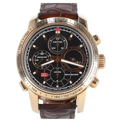 Pre-owned Chopard Mille Miglia Ltd Edition Chronograph Automatic Watch In 18k Rose G In Red