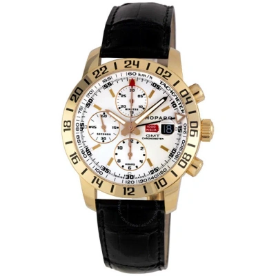 Chopard Mille Miglia Men's Rose Gold Gmt Chronograph Watch 161267-5001 In Black / Gold / Rose / Silver