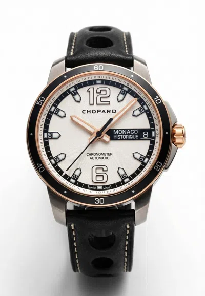Chopard Mille Miligia Stainless Steel Chrono Watch In Black