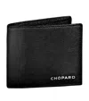 Chopard Mini Leather Classic Bifold Wallet In Black