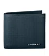 Chopard Small Leather Classic Bifold Wallet In Blue