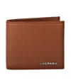 Chopard Mini Leather Classic Bifold Wallet In Brown