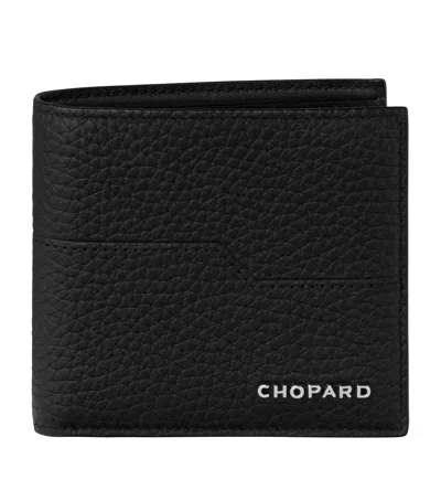 Chopard Mini Leather Heritage Bifold Wallet In Black