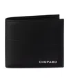 Chopard Mini Leather Heritage Bifold Wallet In Black