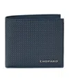 Chopard Small Leather Racing Bifold Wallet In Blue